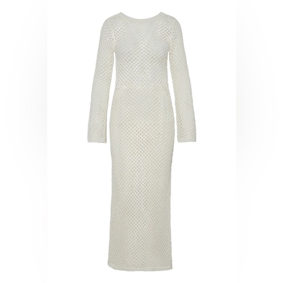 Monday Swimwear Cozumel Dress in White Crochet (NWT) - Picture 3 of 8